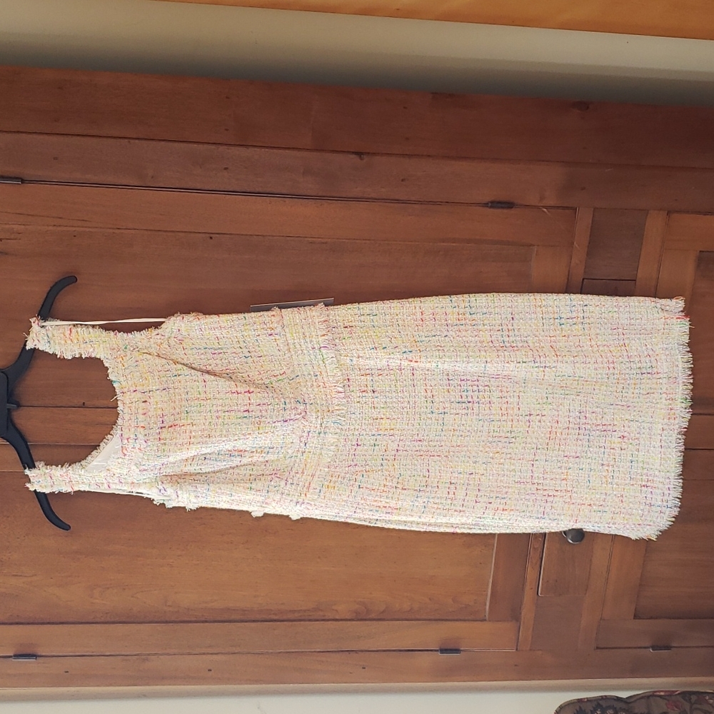 Theia square neck confetti cocktail dress size 12